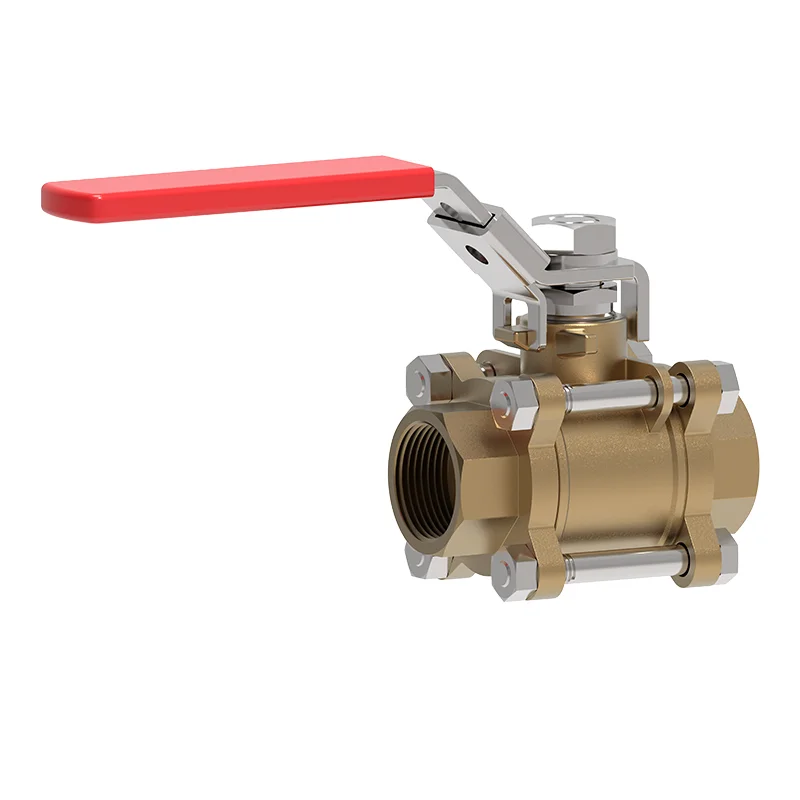 Бронзе гурван хэсэг нь NPT BALL VALVE