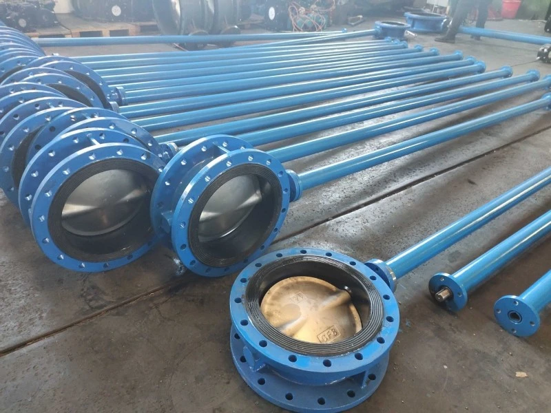 Gear Wafer Butterfly Valve Extended Stem