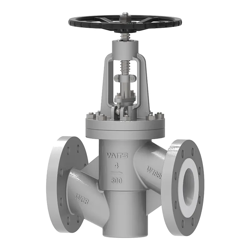 PTFE-ийн доторлогоотой глобе хавхлага